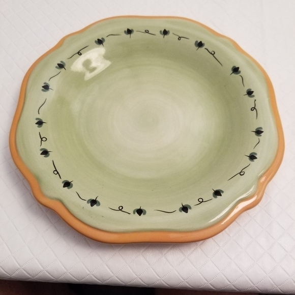Pfaltzgraff The Secrets Of Pistoulet Jana Kolpen Salad Plate Green Center 2002 - Picture 1 of 3